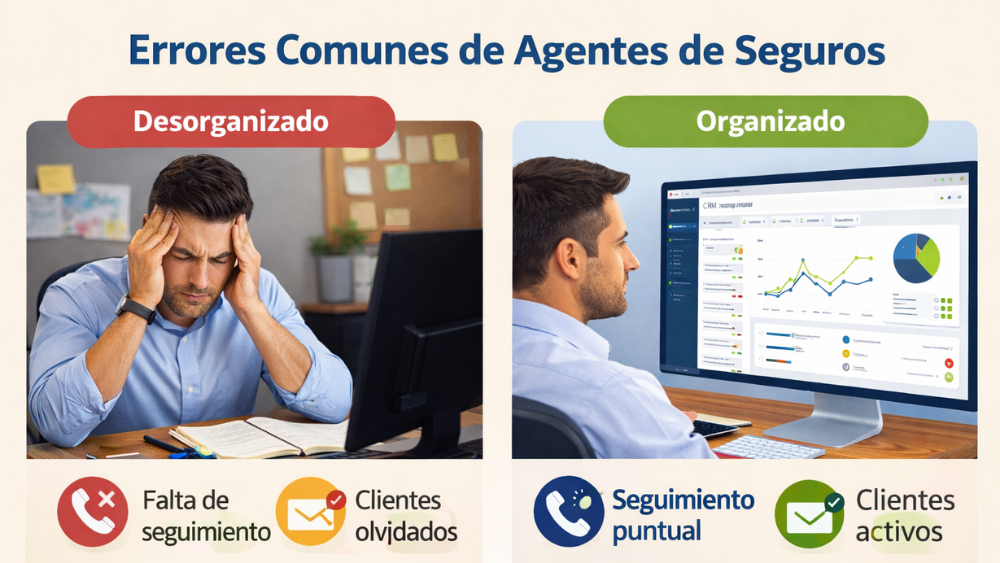 El verdadero costo de no tener un CRM: cómo los agentes de seguros pierden clientes sin darse cuenta